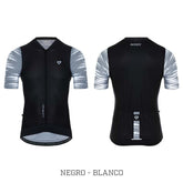 Jersey Ciclismo M/C Hombre GW Hawk Negro Blanco